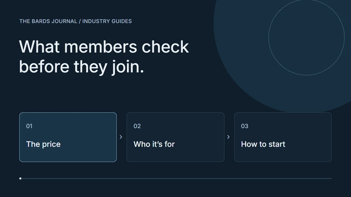 What members check before they join.